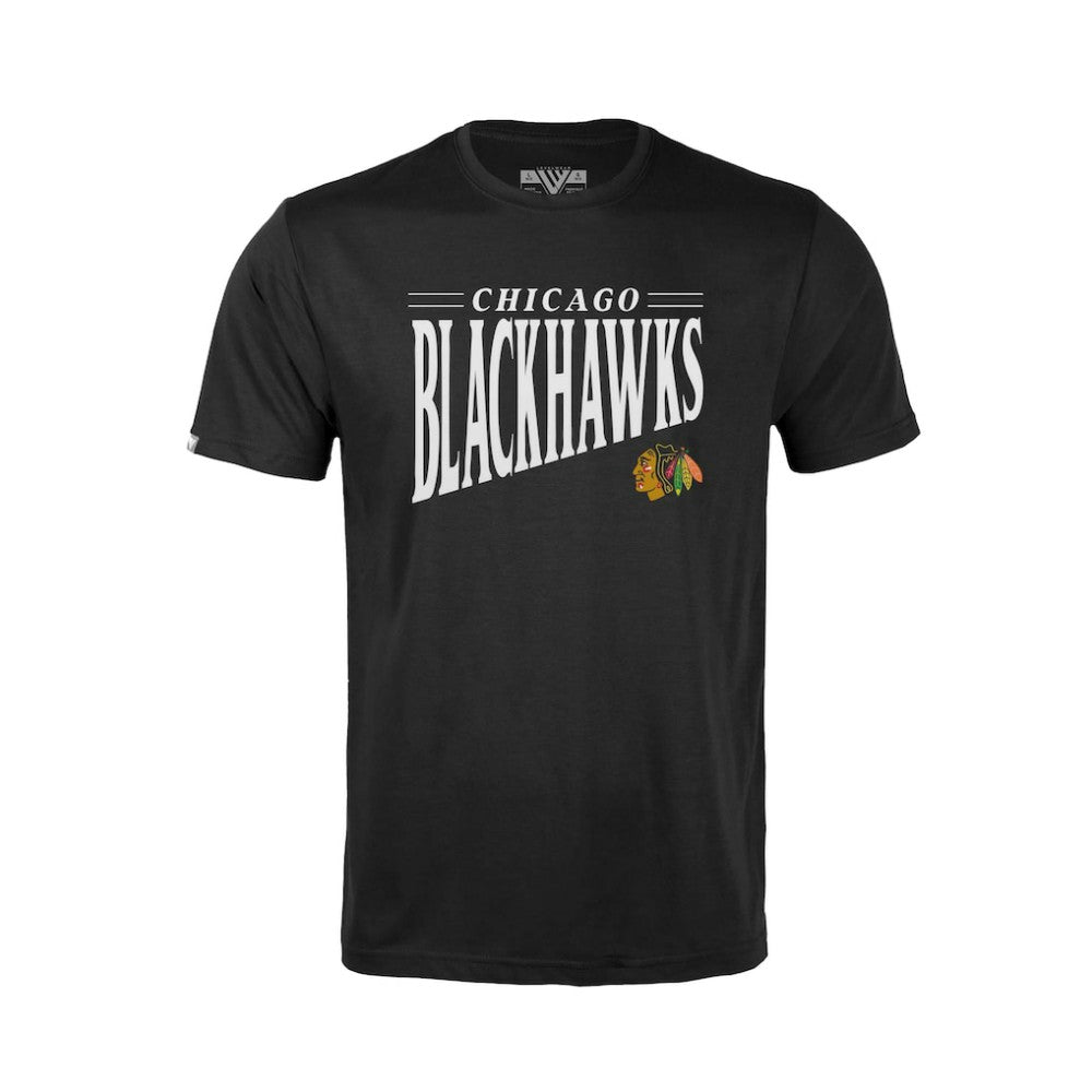 Chicago Blackhawks Levelwear Youth Little Richmond Tally T-Shirt Black