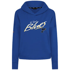 St. Louis Blues Levelwear Women's Sweet Sizzle Tri-Blend Cropped Pullover Hoodie Royal