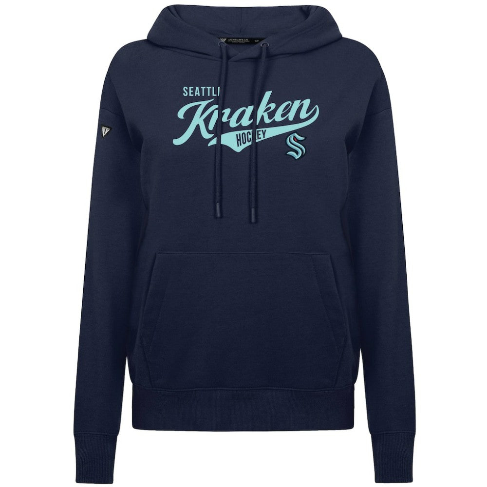 Seattle Kraken Levelwear Women's Adorn Glide Pullover Hoodie Deep Sea Blue