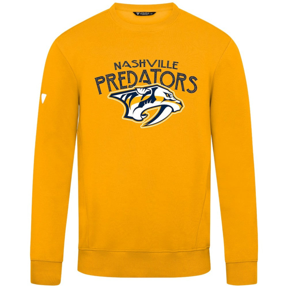 Nashville Predators Levelwear Zane Mission Sweatshirt Gold