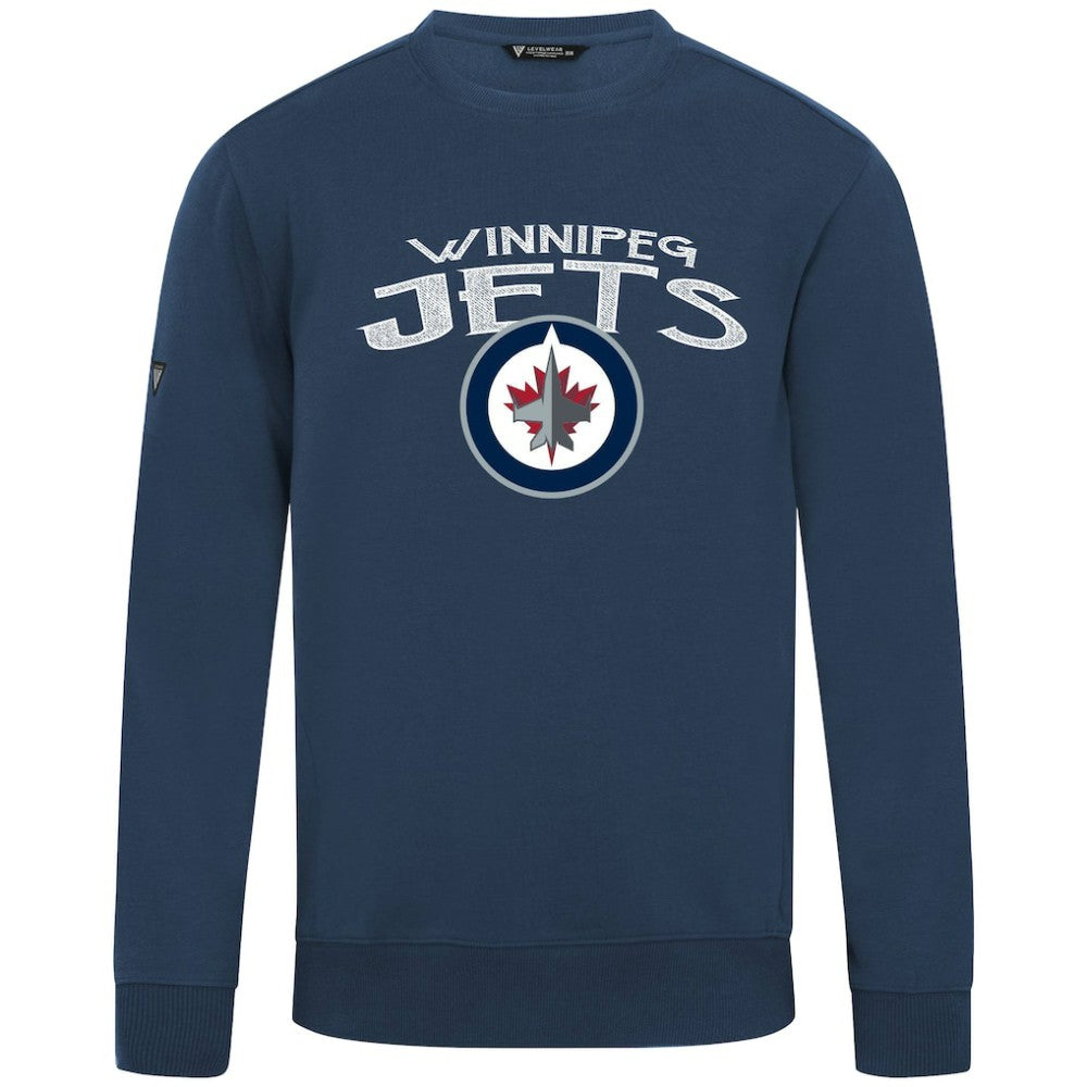 Winnipeg Jets Levelwear Zane Mission Sweatshirt Navy