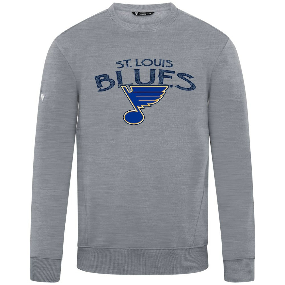 St. Louis Blues Levelwear Zane Mission Sweatshirt Gray