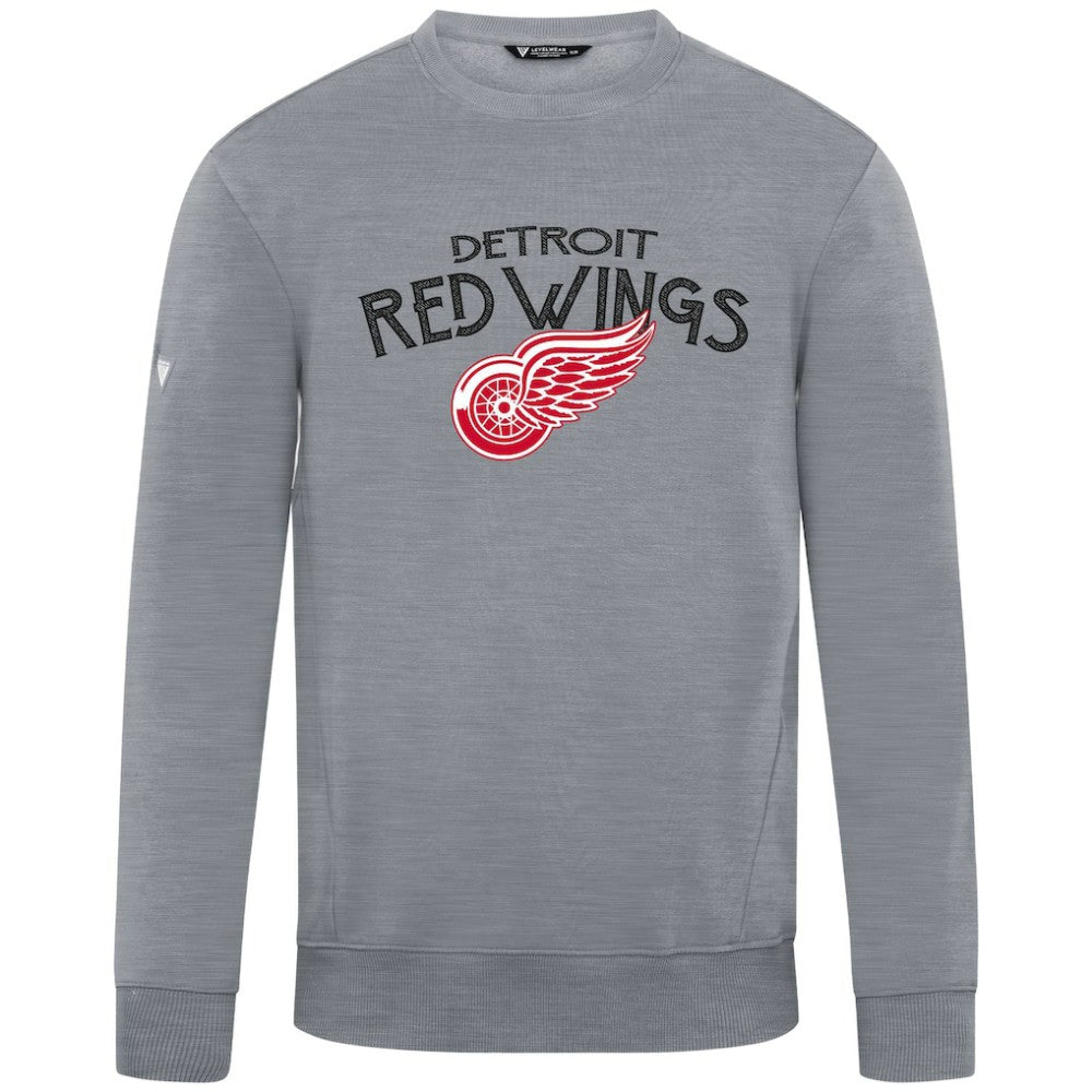 Detroit Red Wings Levelwear Zane Mission Sweatshirt Gray