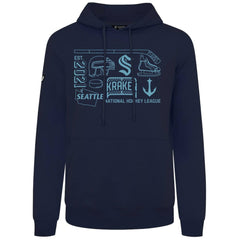 Seattle Kraken Levelwear Podium Campaign Pullover Hoodie Deep Sea Blue