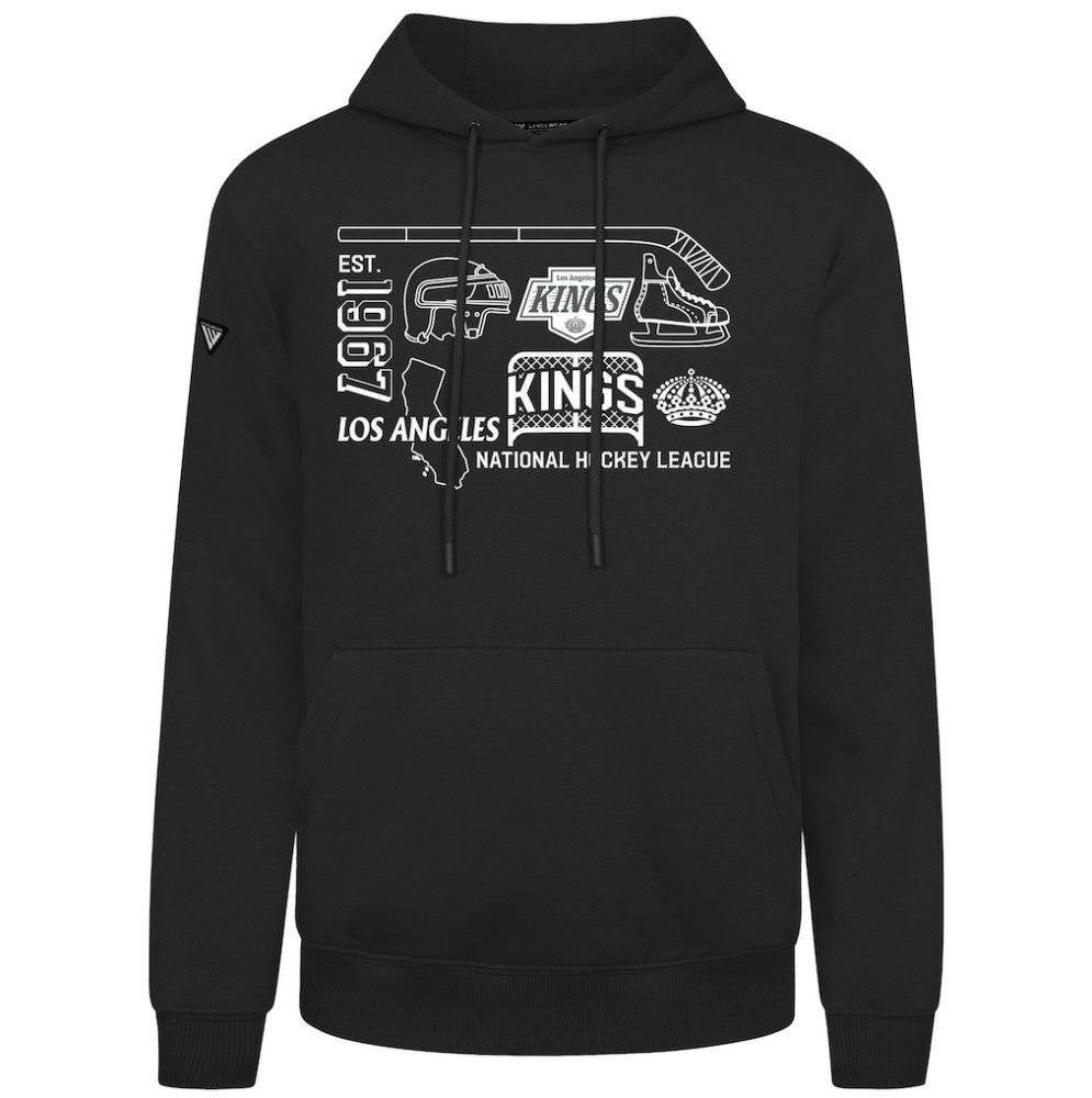 Los Angeles Kings Levelwear Podium Campaign Pullover Hoodie Black