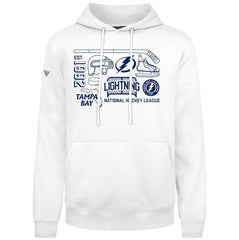 Tampa Bay Lightning Levelwear Podium Campaign Pullover Hoodie White