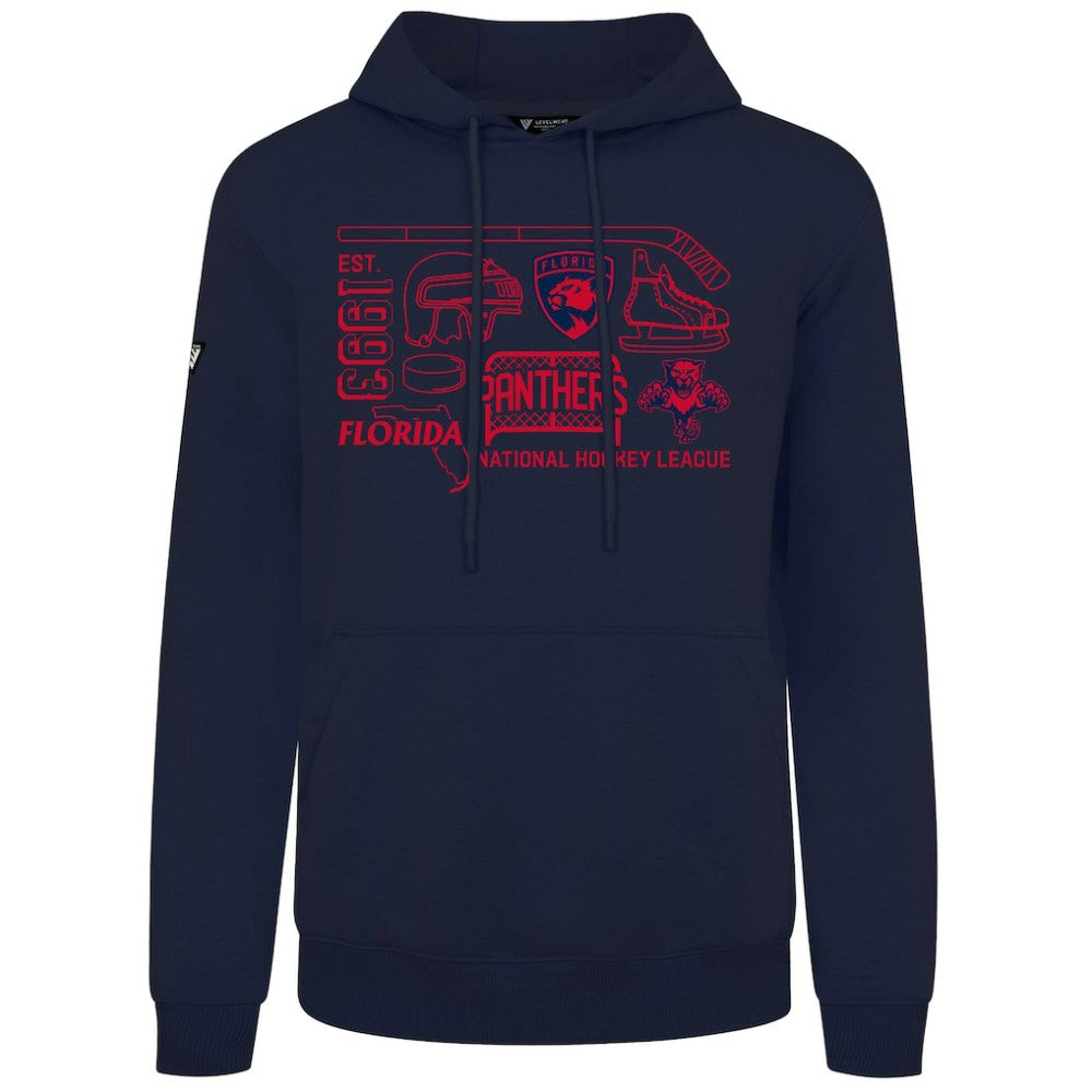 Florida Panthers Levelwear Podium Campaign Pullover Hoodie Navy