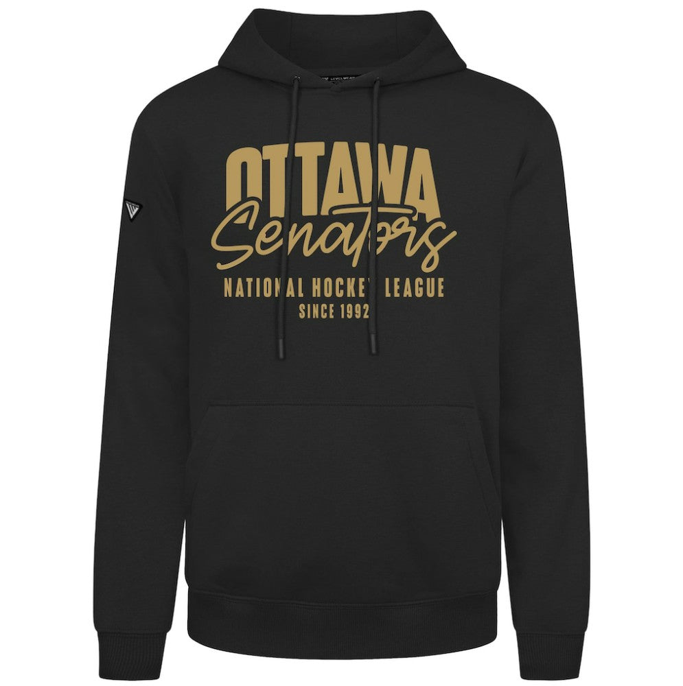 Ottawa Senators Levelwear Podium Response Pullover Hoodie Black