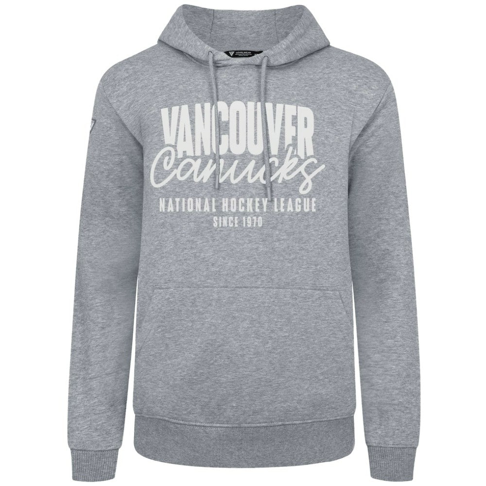 Vancouver Canucks Levelwear Podium Response Pullover Hoodie Gray