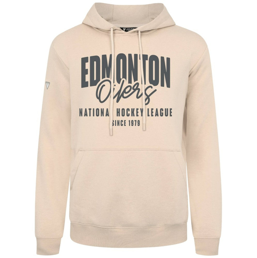 Edmonton Oilers Levelwear Podium Response Pullover Hoodie Khaki