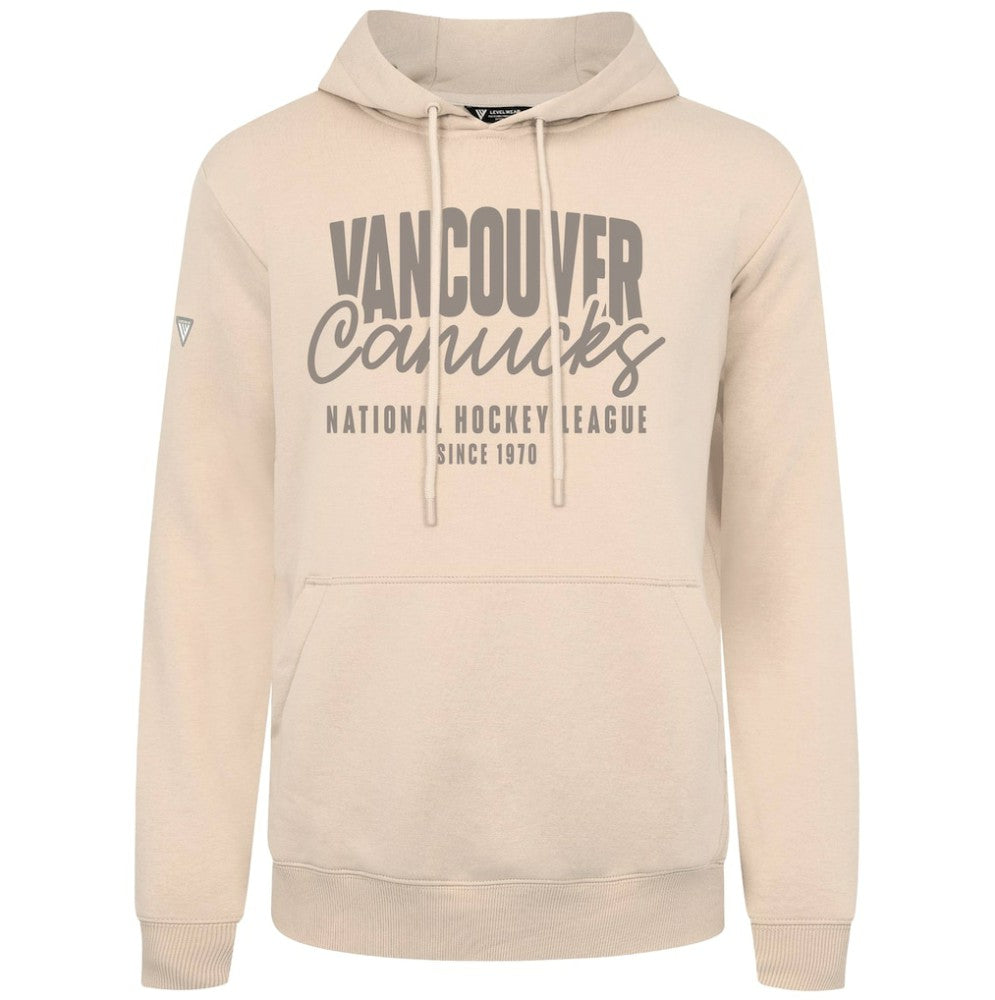 Vancouver Canucks Levelwear Podium Response Pullover Hoodie Khaki