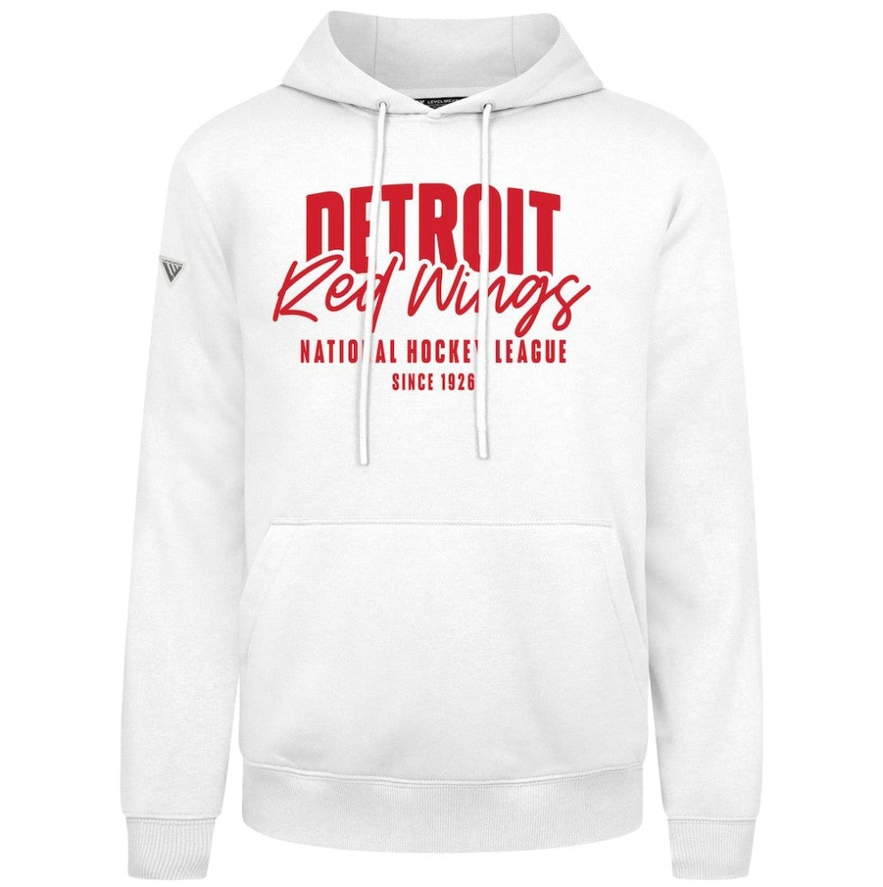 Detroit Red Wings Levelwear Podium Response Pullover Hoodie White