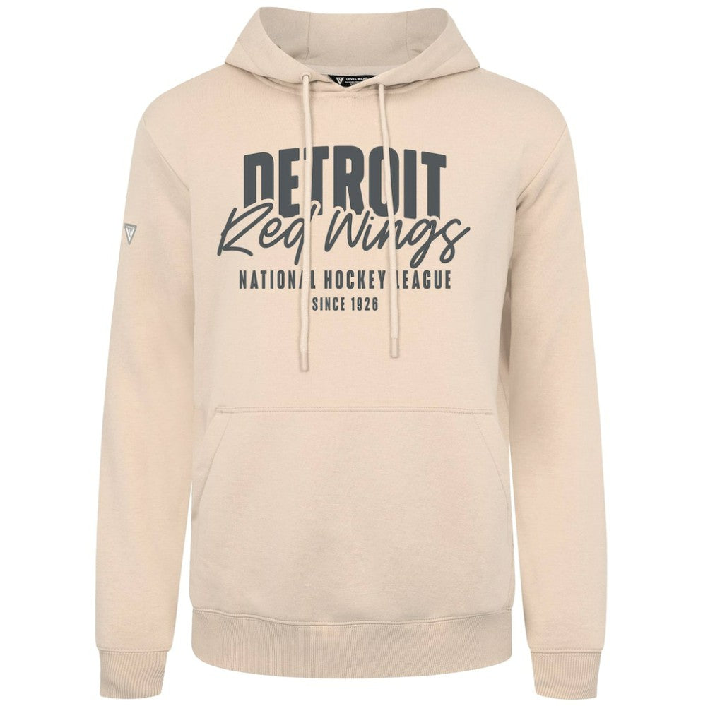 Detroit Red Wings Levelwear Podium Response Pullover Hoodie Khaki
