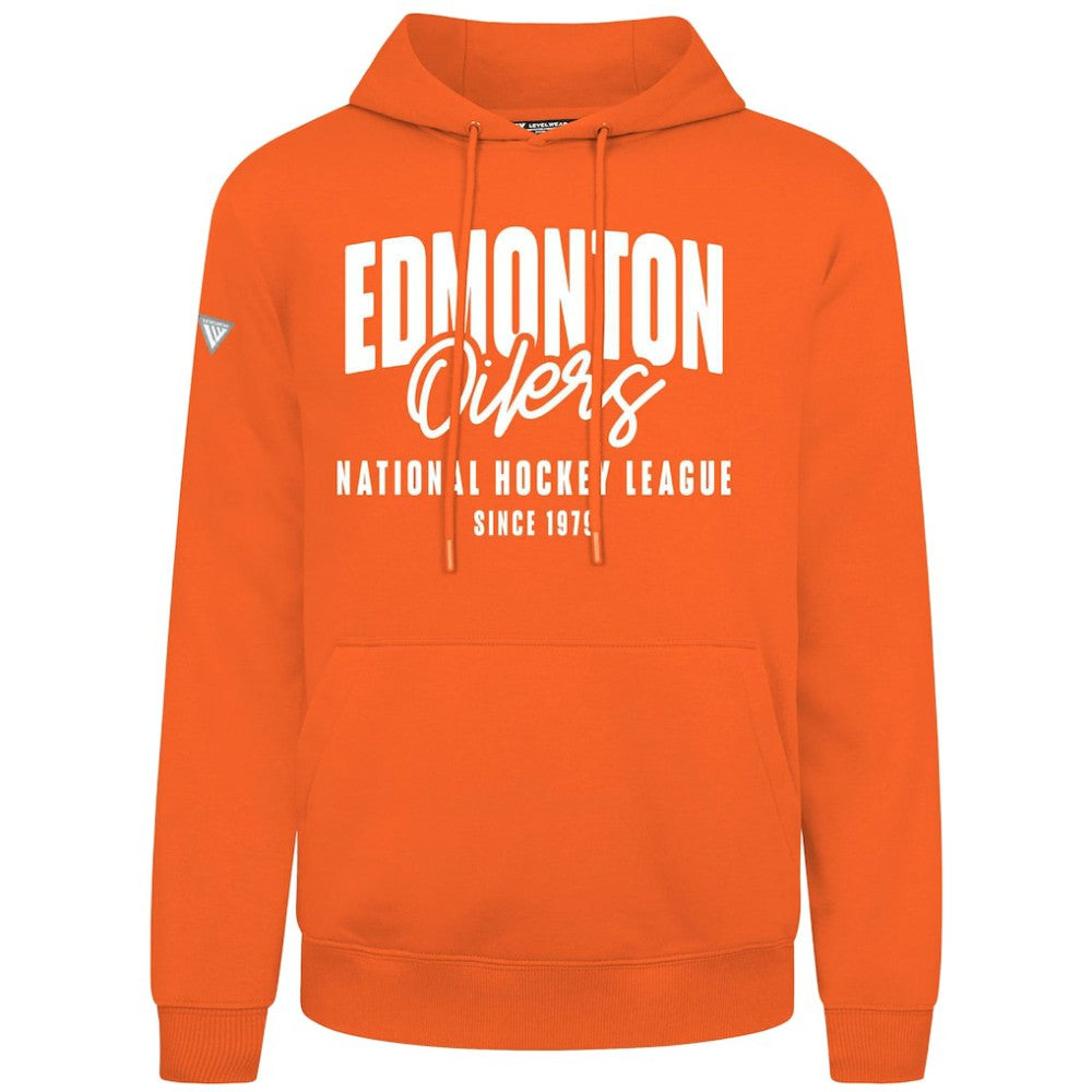 Edmonton Oilers Levelwear Podium Response Pullover Hoodie Orange