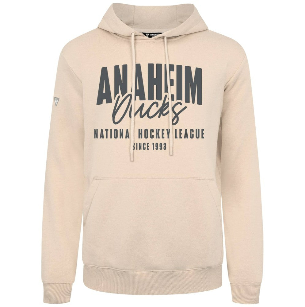 Anaheim Ducks Levelwear Podium Response Pullover Hoodie Khaki