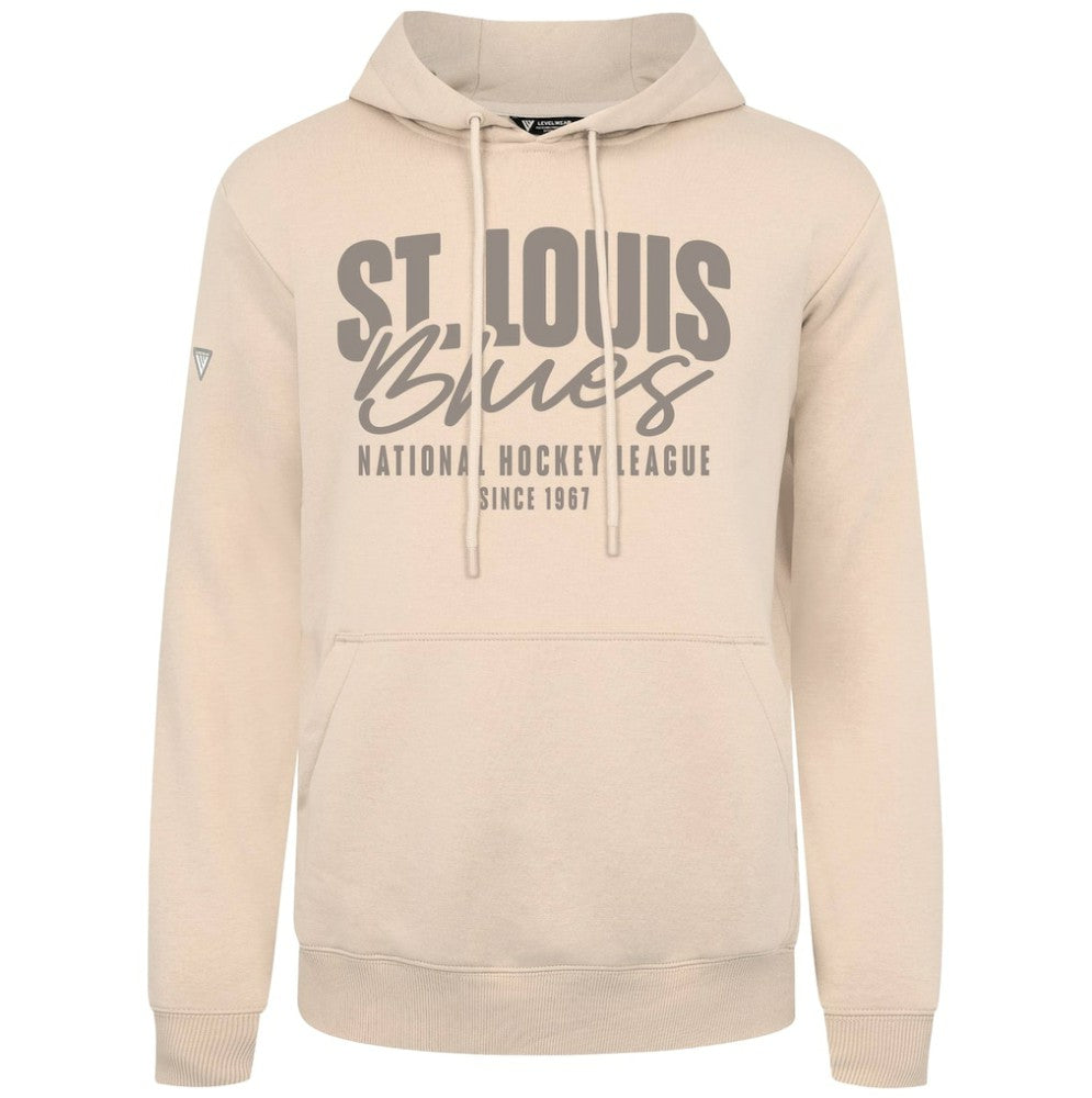 St. Louis Blues Levelwear Podium Response Pullover Hoodie Khaki