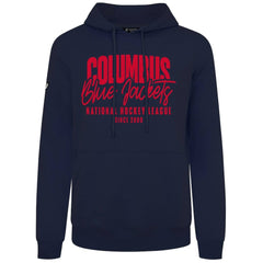 Columbus Blue Jackets Levelwear Podium Response Pullover Hoodie Navy