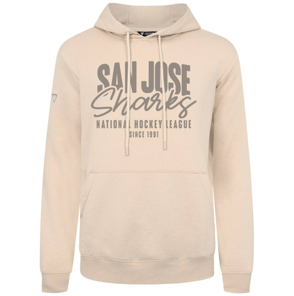San Jose Sharks Levelwear Podium Response Pullover Hoodie Khaki