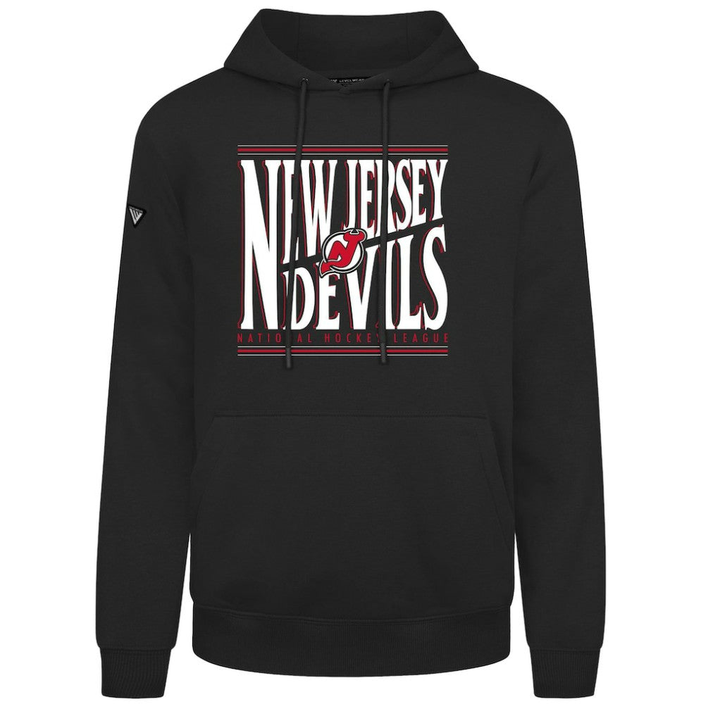 New Jersey Devils Levelwear Podium Powerhouse Pullover Hoodie Black
