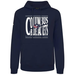 Columbus Blue Jackets Levelwear Podium Powerhouse Pullover Hoodie Navy