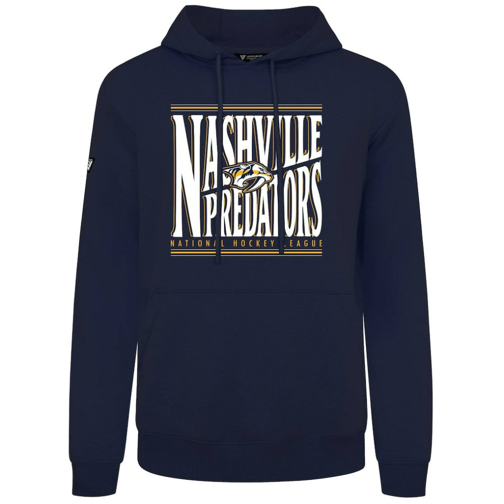 Nashville Predators Levelwear Podium Powerhouse Pullover Hoodie Navy