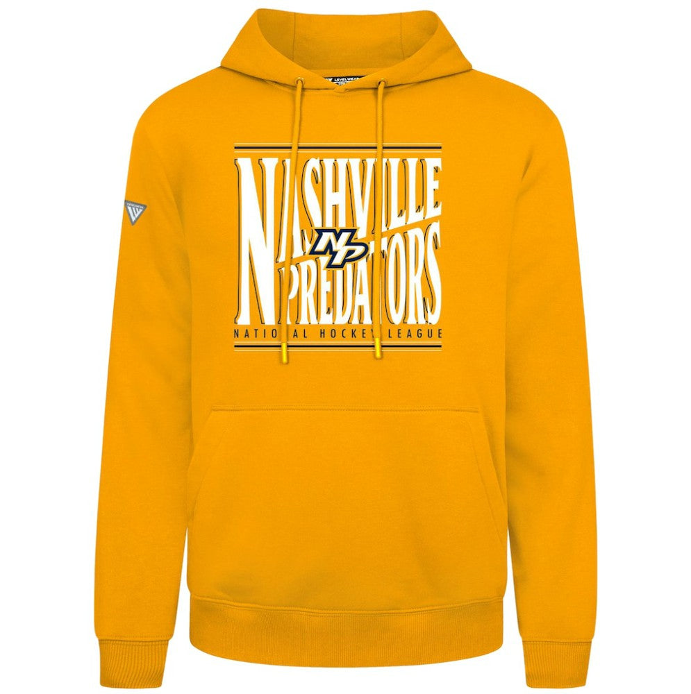 Nashville Predators Levelwear Podium Powerhouse Pullover Hoodie Gold