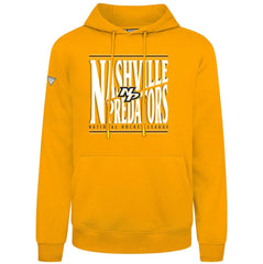 Nashville Predators Levelwear Podium Powerhouse Pullover Hoodie Gold