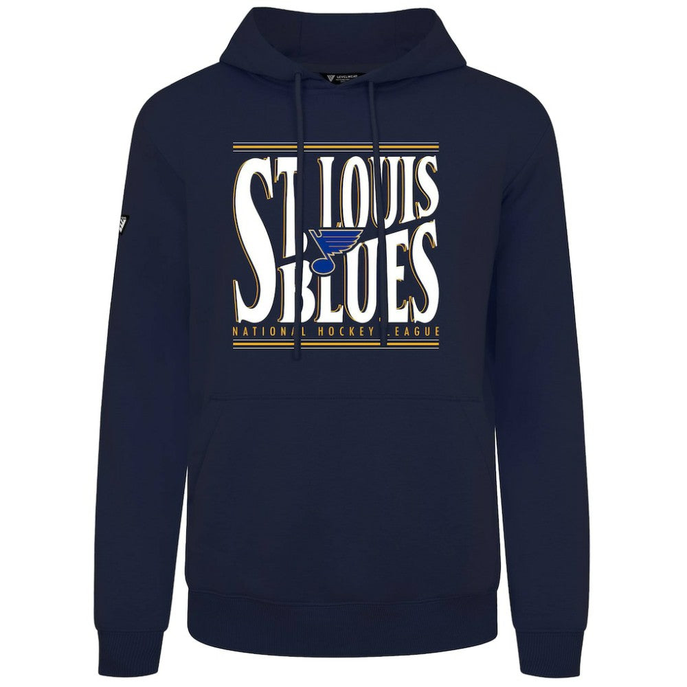 St. Louis Blues Levelwear Podium Powerhouse Pullover Hoodie Navy