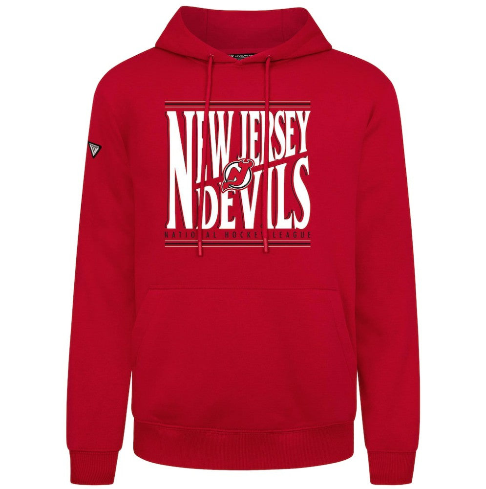 New Jersey Devils Levelwear Podium Powerhouse Pullover Hoodie Red