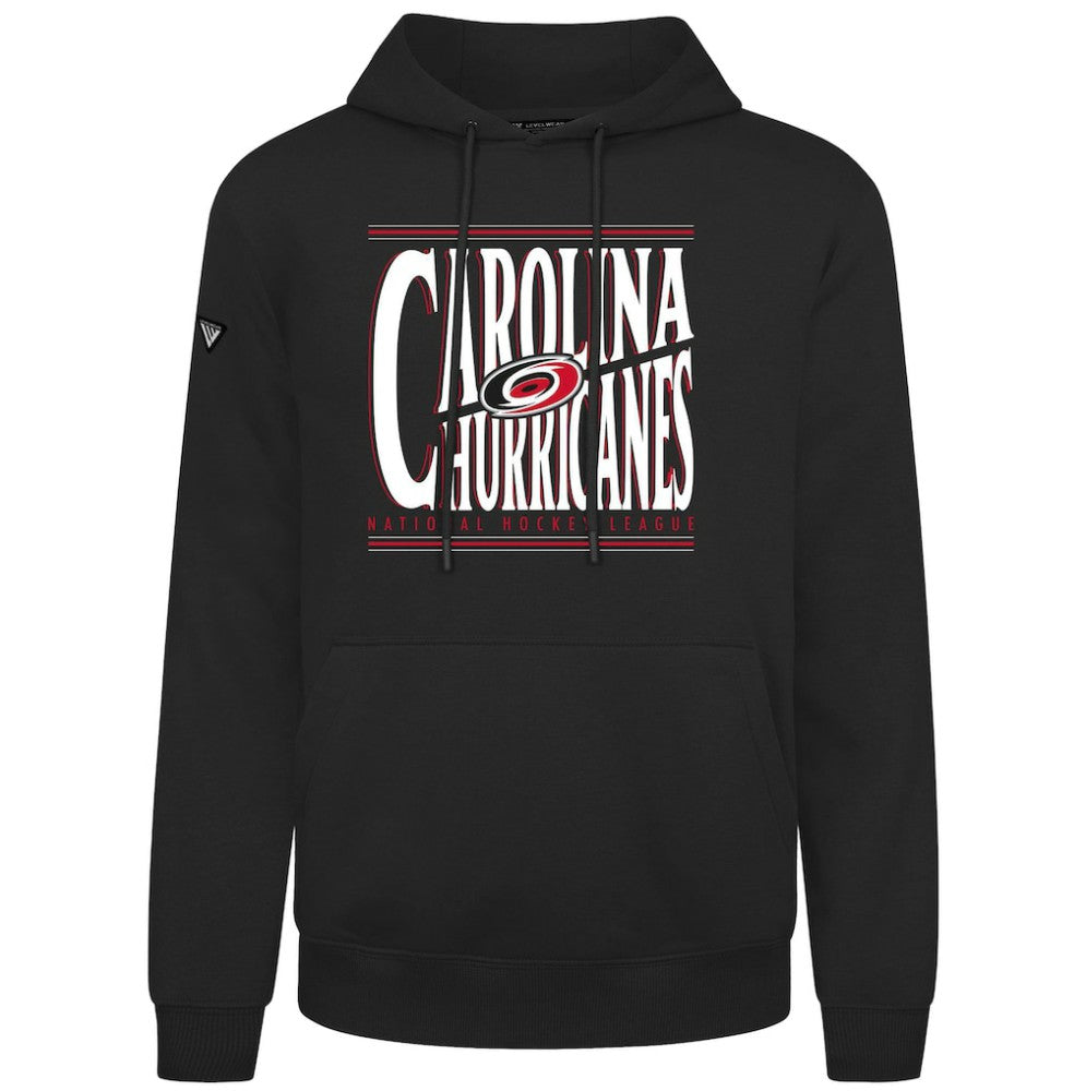 Carolina Hurricanes Levelwear Podium Powerhouse Pullover Hoodie Black