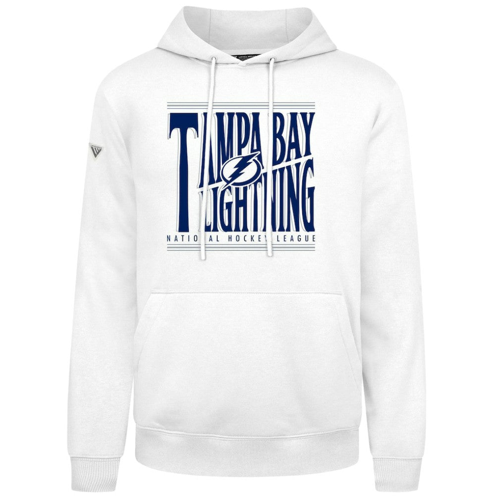 Tampa Bay Lightning Levelwear Podium Powerhouse Pullover Hoodie White