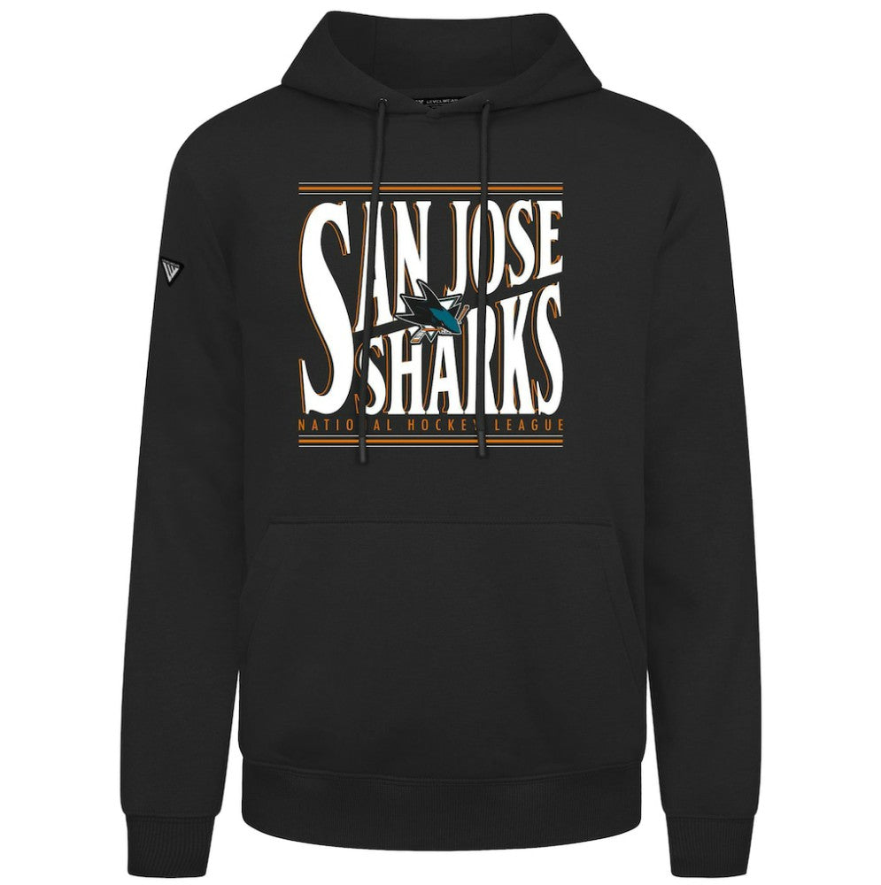 San Jose Sharks Levelwear Podium Powerhouse Pullover Hoodie Black