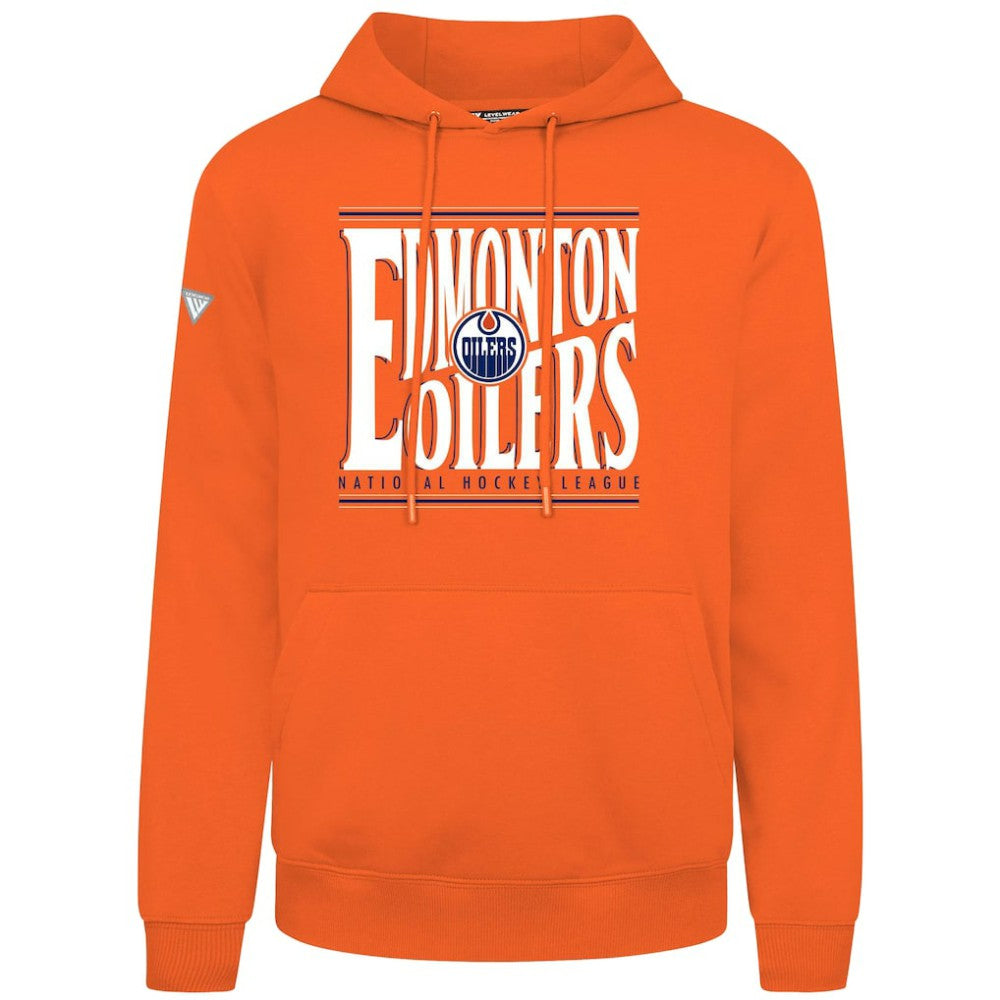 Edmonton Oilers Levelwear Podium Powerhouse Pullover Hoodie Orange