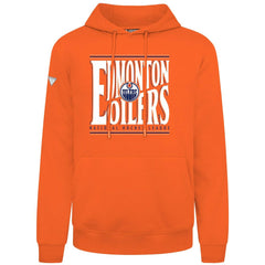 Edmonton Oilers Levelwear Podium Powerhouse Pullover Hoodie Orange