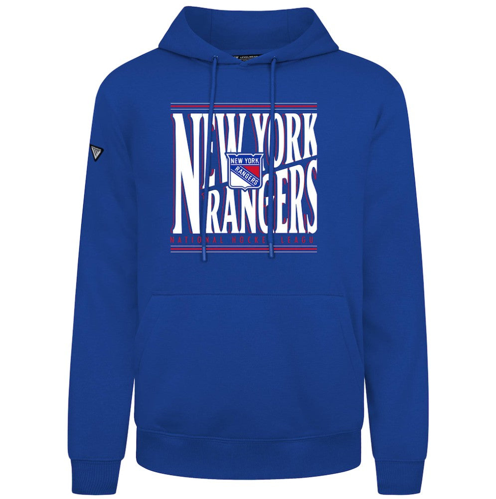 New York Rangers Levelwear Podium Powerhouse Pullover Hoodie Royal