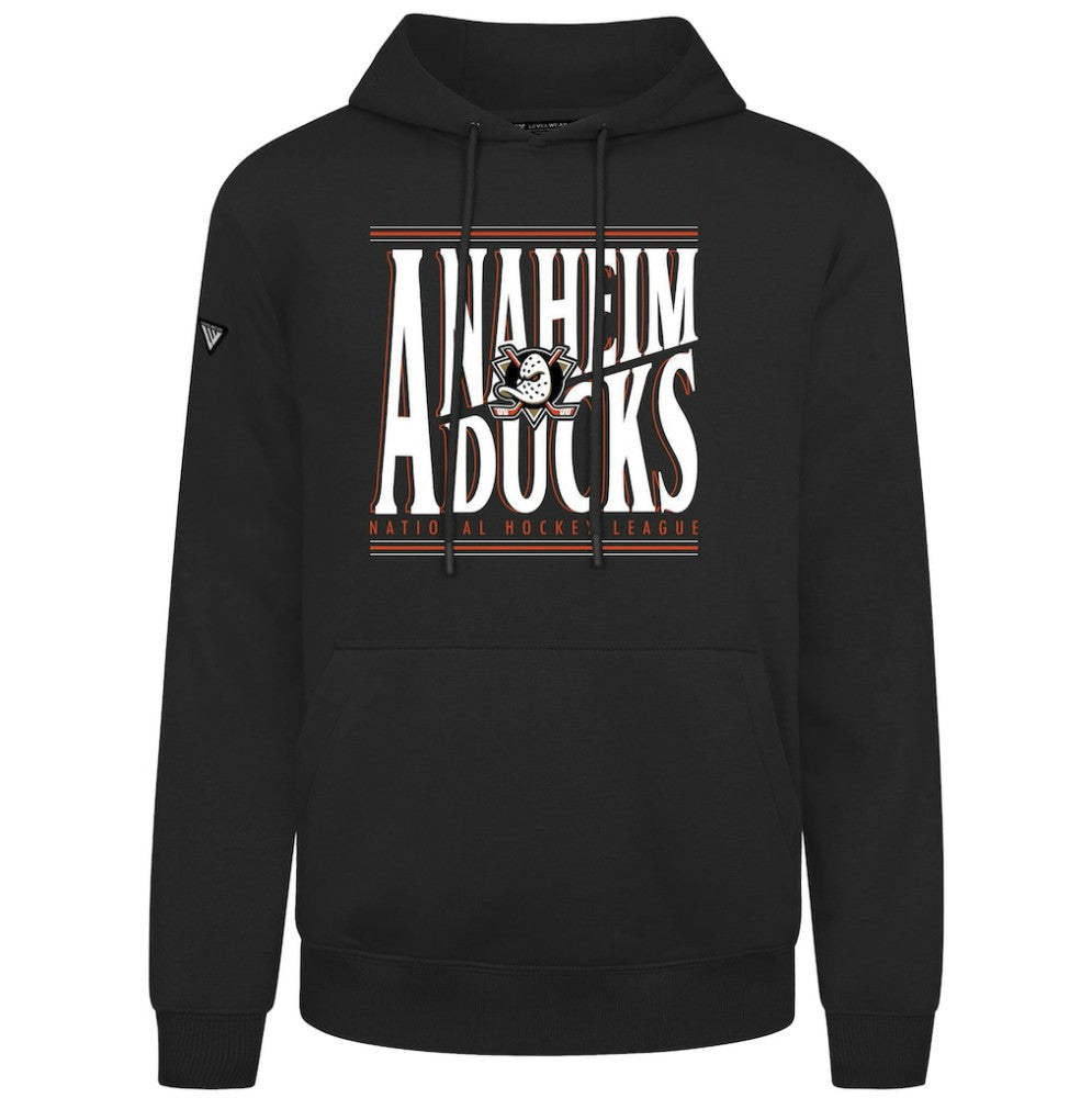 Anaheim Ducks Levelwear Podium Powerhouse Pullover Hoodie Black