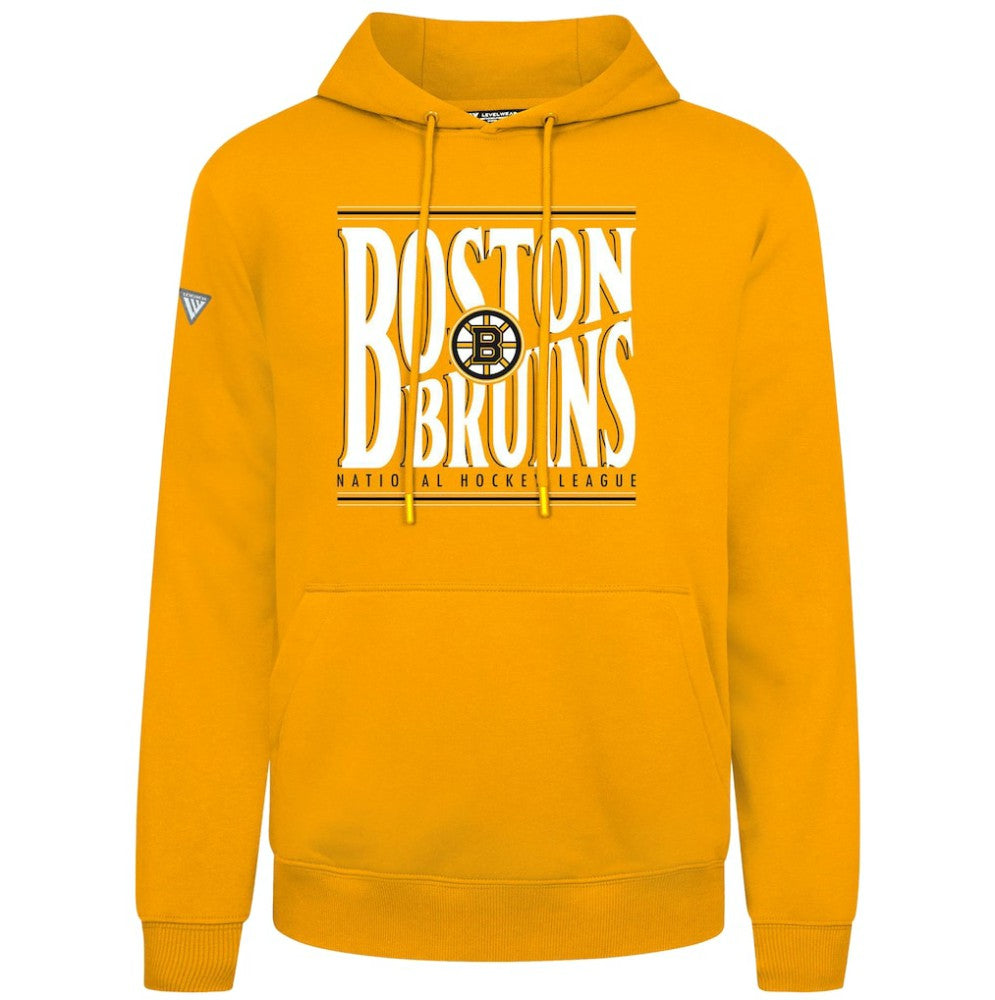 Boston Bruins Levelwear Podium Powerhouse Pullover Hoodie Gold