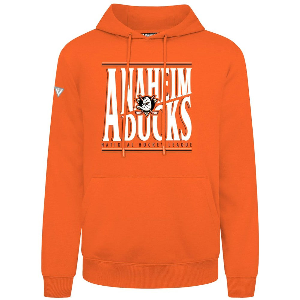 Anaheim Ducks Levelwear Podium Powerhouse Pullover Hoodie Orange