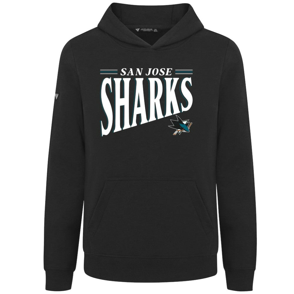 San Jose Sharks Levelwear Youth Jr Podium Tally Pullover Hoodie Black