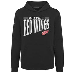 Detroit Red Wings Levelwear Youth Jr Podium Tally Pullover Hoodie Black