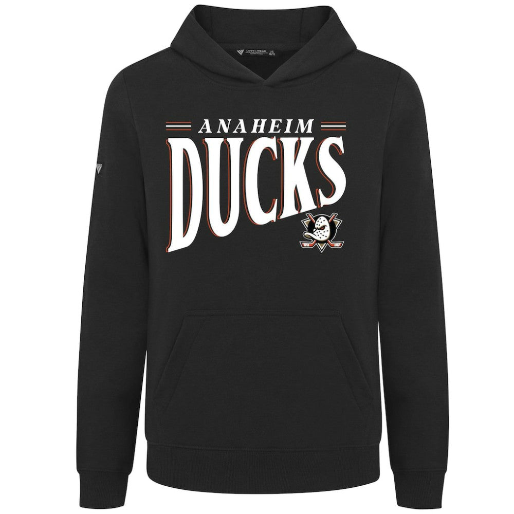 Anaheim Ducks Levelwear Youth Jr Podium Tally Pullover Hoodie Black
