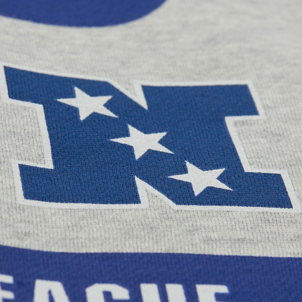 New York Giants All Over Print Vintage Fleece Crewneck Sweatshirt - Heather Gray discount