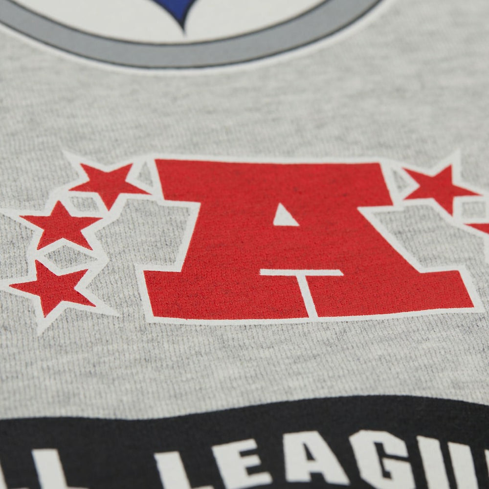 Pittsburgh Steelers All Over Print Vintage Fleece Crewneck Sweatshirt - Heather Gray on sale