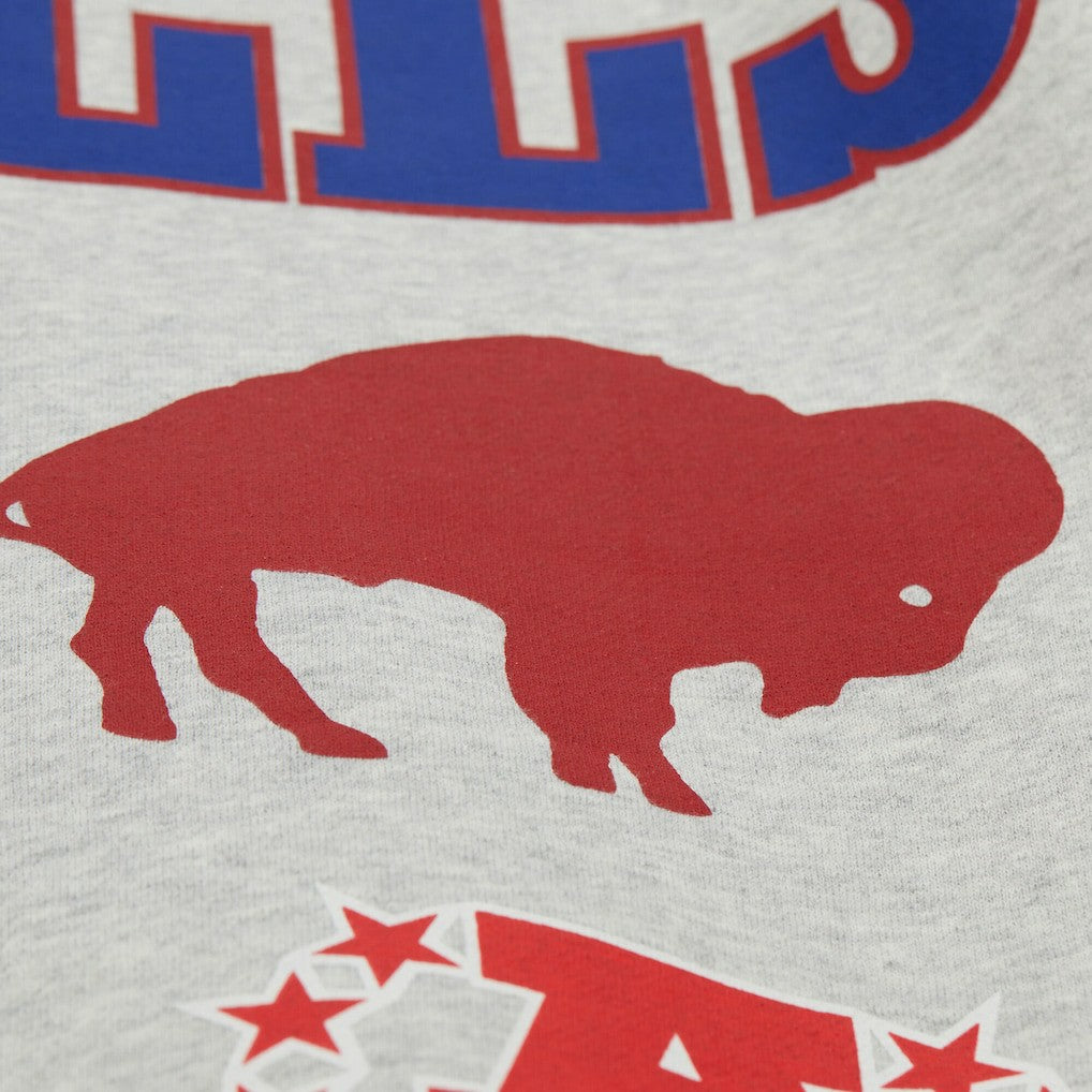 Buffalo Bills All Over Print Vintage Fleece Crewneck Sweatshirt - Heather Gray sale