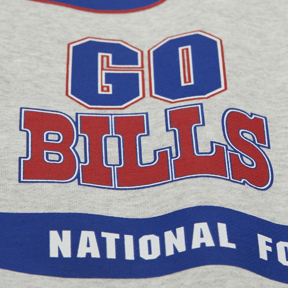 Buffalo Bills All Over Print Vintage Fleece Crewneck Sweatshirt - Heather Gray sale