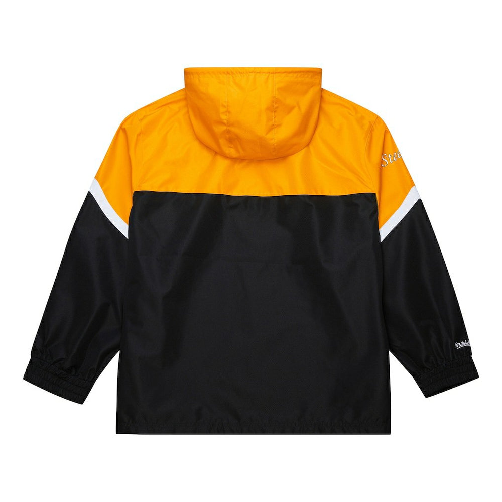 Pittsburgh Steelers Tie Breaker Vintage Logo Lightweight Anorak Half-Zip Windbreaker - Gold/Black for sale