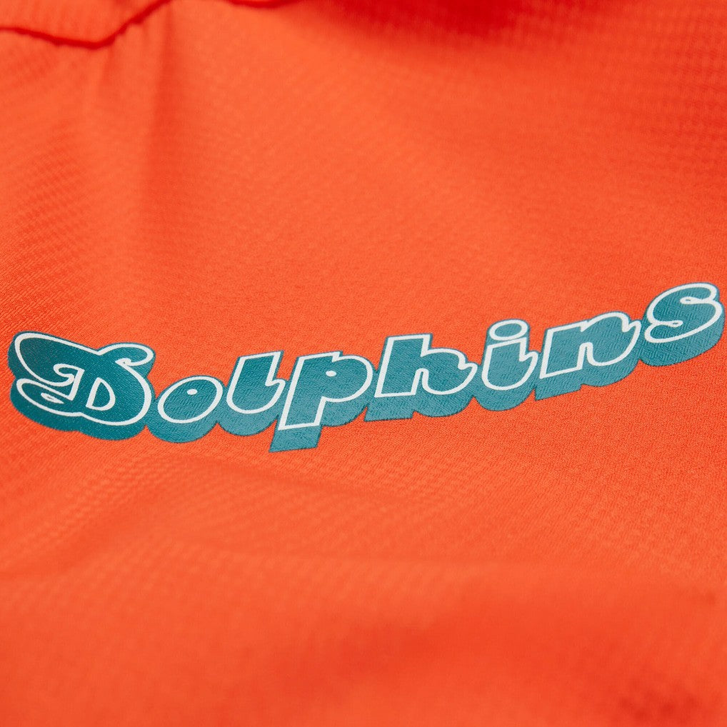 Miami Dolphins Tie Breaker Vintage Logo Lightweight Anorak Half-Zip Windbreaker - Orange/Aqua online