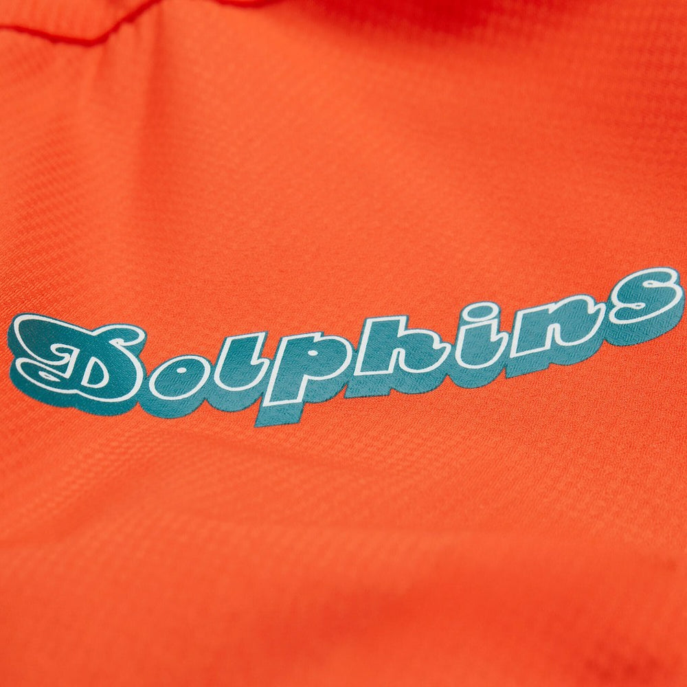 Miami Dolphins Tie Breaker Vintage Logo Lightweight Anorak Half-Zip Windbreaker - Orange/Aqua online