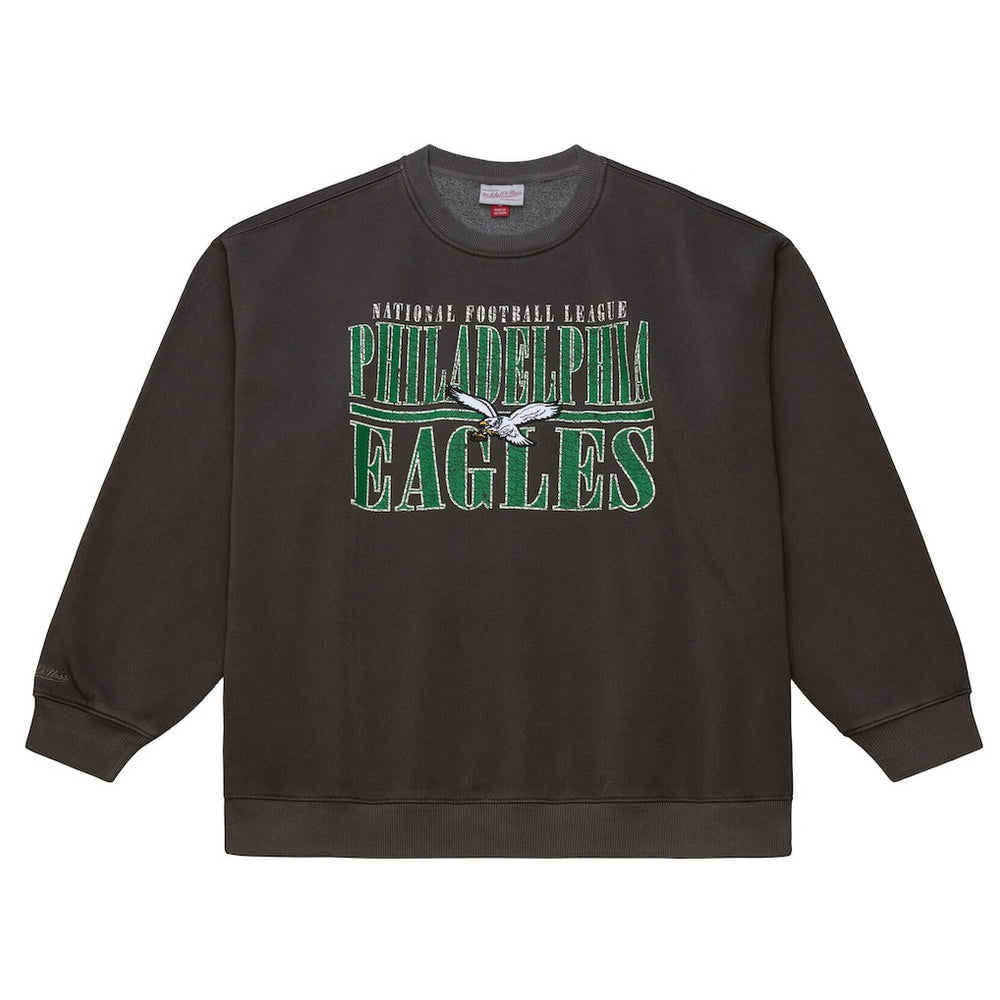 Philadelphia Eagles Downtown Crew Vintage Logo Sweatshirt - Black discount