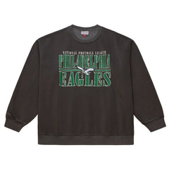 Philadelphia Eagles Downtown Crew Vintage Logo Sweatshirt - Black discount